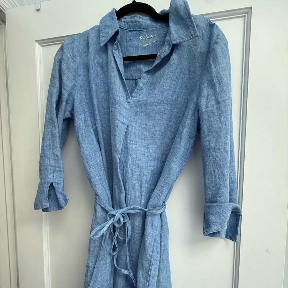 Lilly Pulitzer belted dress size M
